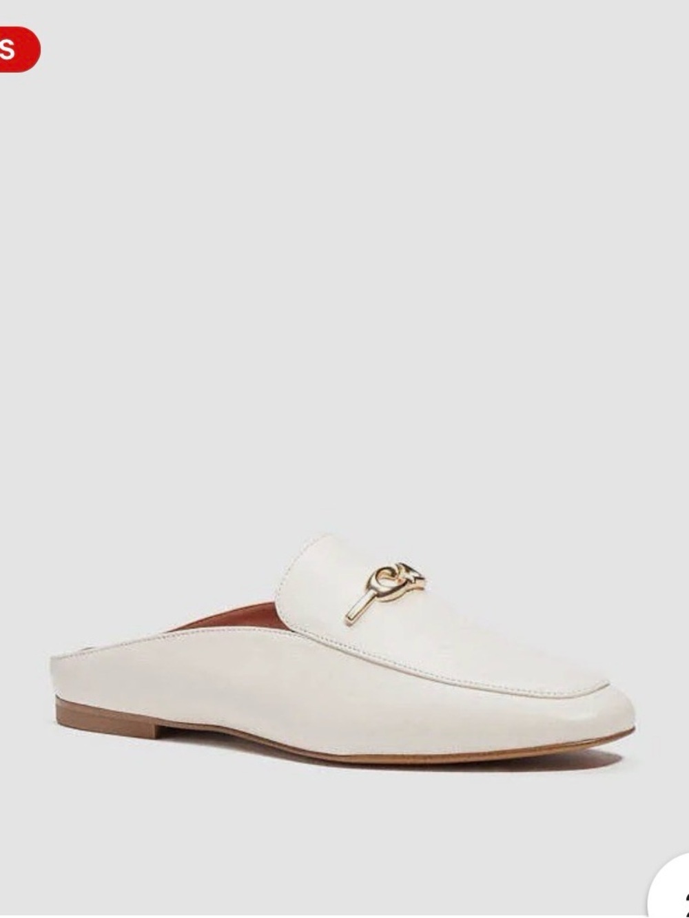 Coach Sienna Slide Loafers - chalk size 5 - Picture 2 of 10
